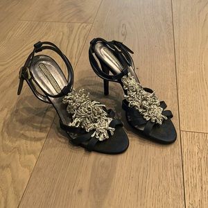 Stella McCartney blue and silver strappy sandals